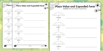 Expanded Form Worksheets | twinkl.com