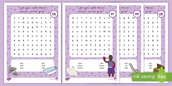 Letters and Sounds Phase 3 Phonics Planning - Resources