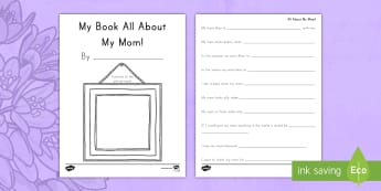 All About My Mom – Mother's Day Printable - My Upside Down Umbrella