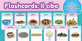 Flashcards: Il cibo