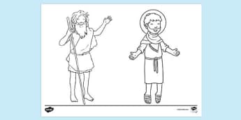 Free John The Baptist Colouring Page For Preschoolers