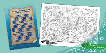 Read and Colour: Under The Sea Theme (Ages 7–11)