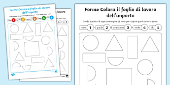 Colorare l'importo: Forme