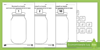 Borcanul cu insecte – Joc de numerație