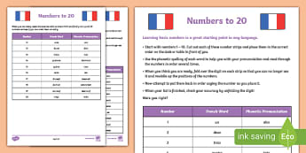 french numbers worksheet twinkl elementary resources