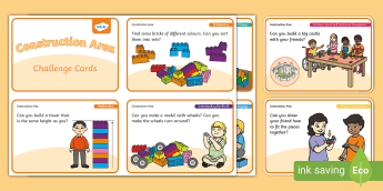 Construction Challenge Cards | twinkl.co.uk