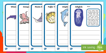 Under the Sea Writing Frames and Worksheets Primary Resources