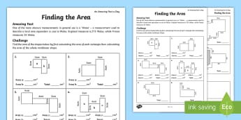 Area and Perimeter Worksheets | Maths | Teaching Resources