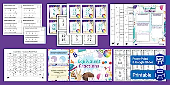 4th Grade Equivalent Fractions • Twinkl.com