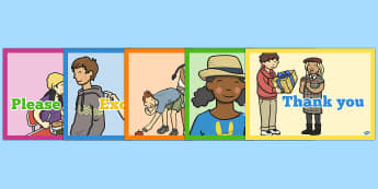 Good Manners Posters - good manners, posters, display, manners