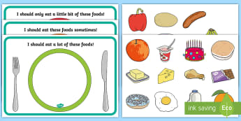 Healthy Eating Sorting Activity - health, healthy food, food 