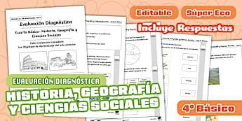 Prueba de diagnóstico: Ciencias Sociales 4º Básico