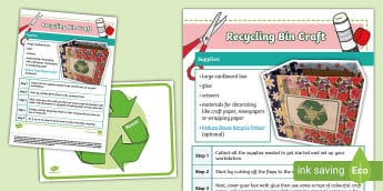 Recycling Art: Collage Activity Eco-Art - Primary Resources