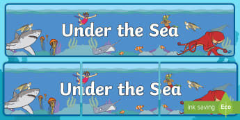 Under The Sea Theme For Preschoolers - Emerging Interests