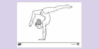 free gymnastics leotard colouring page colouring sheets