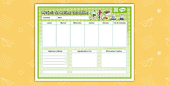 Planificador semanal: Hábitos Saludables