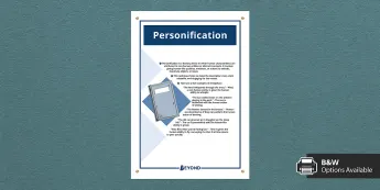 Personification Anchor Chart | Twinkl