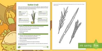 KS2 Sukkot Craft Activity