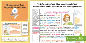 biography example grade 4