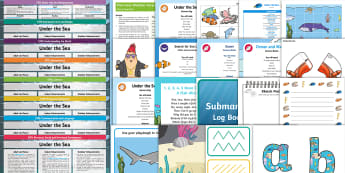 EYFS Under the Sea Activity Planning and Continuous Provision Ideas Resource Pack (Ages 2-4) - Lesson, plans, planning, Early Years Planning, enhancements, continuous provision, EYFS, adult led, 