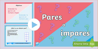 PowerPoint: Números pares e impares