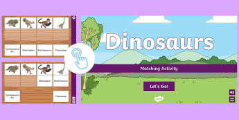 Dinosaurs Interactive Matching Activity