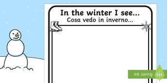 Winter Writing Frames | twinkl.com.au