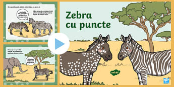 Zebra cu puncte – Poveste polulară în format PowerPoint