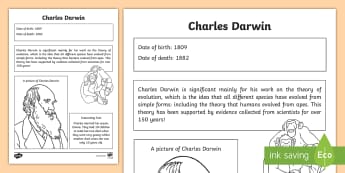 Charles Darwin | Primary Resources - Twinkl