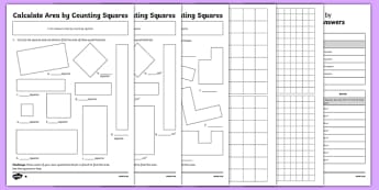 KS2 Area and Perimeter Primary Resources, Area, Perimeter, Shapes