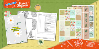 Plan and Organise + Stickers - Children's Journal + Stickers Bumper Pack 