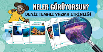 Neler Görüyorsun: Deniz Temalı Yazma Etkinliği-Twinkl