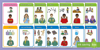 Classroom Timetable Templates & Cards | Visual Timetables - Page 2