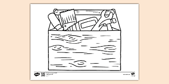 Tools Coluring Tools Colouring Sheets | twinkl.co.uk