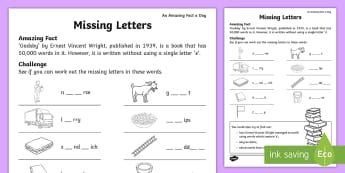 10 000 top missing letters teaching resources