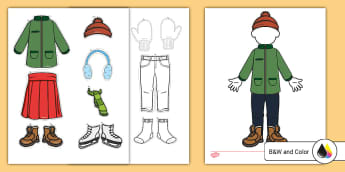 Best Dresser! Cut out Clothes (2nd) - ESL worksheet by ohxjoe