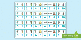 Early Education Number Track • Twinkl.com.au