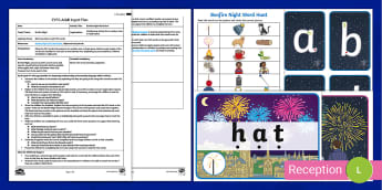 EYFS Bonfire Night Word Hunt Adult Input Plan and Resource Pack