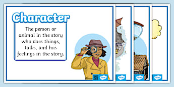 Elements of Narrative Text Display Posters