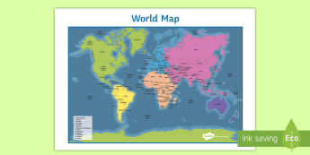 Name and locate the world’s seven continents and - Page 1