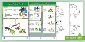 Frog Mobile Craft