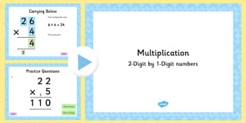 long multiplication short multiplication method powerpoint