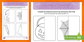 You Can Draw The Other Half.: Easy and fun drawing activity book