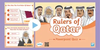 Qatar Ruler History Map Qatar Histories | twinkl.co.uk