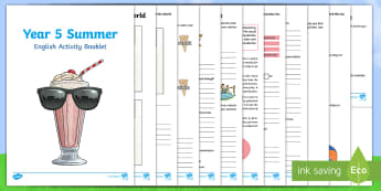 Summer Activity Booklet KS2 - Year 5 English