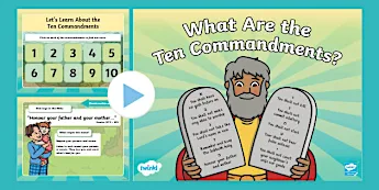 Ten Commandments Slides | twinkl.ca