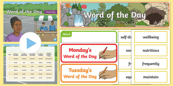 Word of the Day - Year 3 - KS2 Higher Level Vocabulary