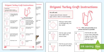 How to Make an Origami Turkey Step-by-Step | Twinkl KS1
