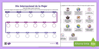 Material educativo sobre el Día Internacional de la Mujer
