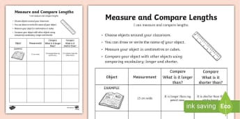 Measure and compare objects using familiar metric units of length, mass and